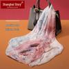 Shanghai Story 100% Mulberry Silk Chiffon Scarf Shawl