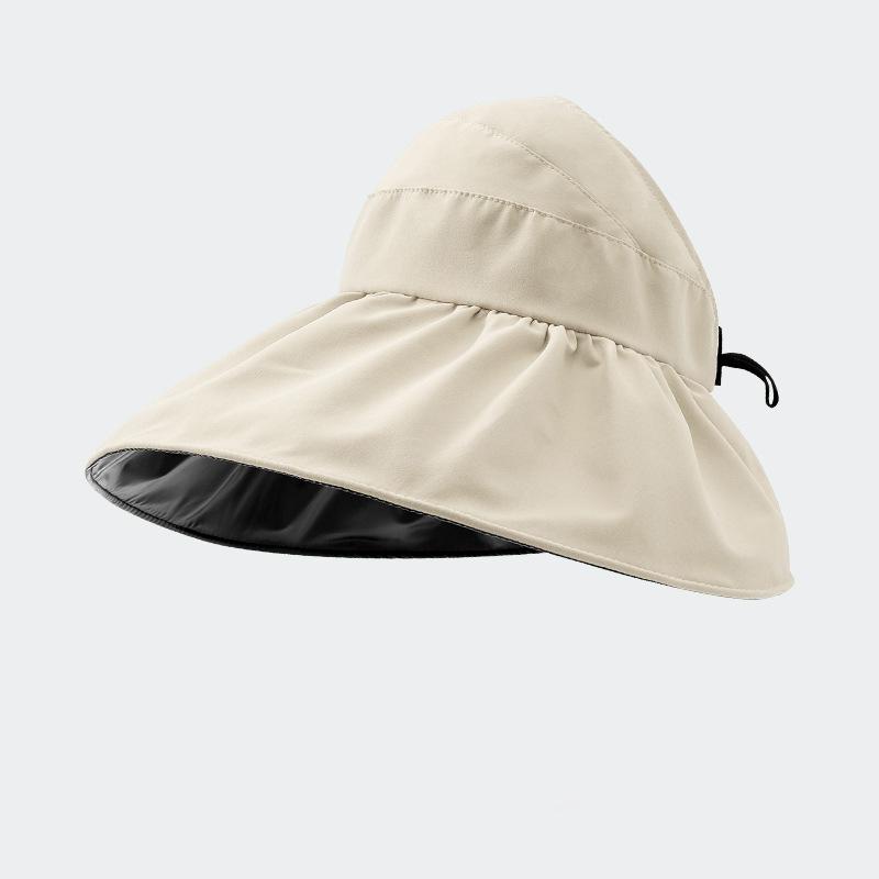 Summer Women UV Protection Bucket Hat Wide Brim Empty Top Sunscreen Hats Female Girl Outdoor Beach Tour Fordable Cap