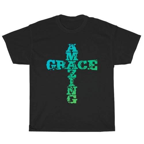 Amazing Grace Active Logo American T-Shirt Funny Size S to 5XL M