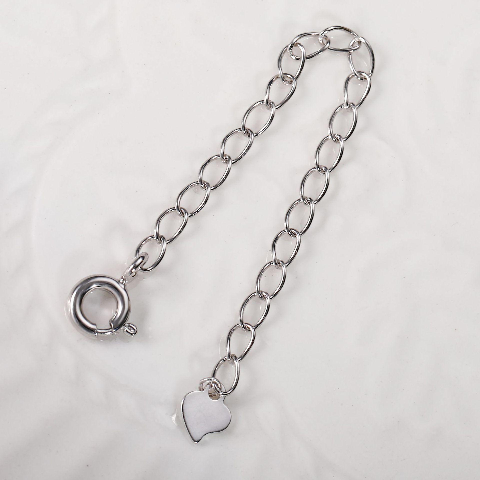 

Ожерелье на ключицу из стерлингового серебра 2024 года для женщин: Дизайн Three-Second Heartbeat, легкая роскошь, нишевый стиль. extension chain белого золота