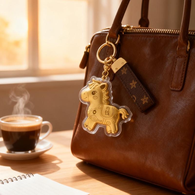 Horse Keychains New Year Party Favors Chinese New Year 2026 Decoraitons Cute Horse Keychains for Bags Holiday Gifts