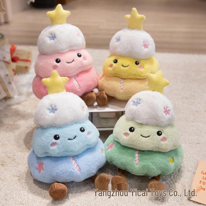 2026 Christmas Tree Plush Toy - Cute Holiday Pillow & Decoration