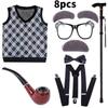 Elderly Childrens Day Cosplay Costume Stage Performance Halloween Fashion Party