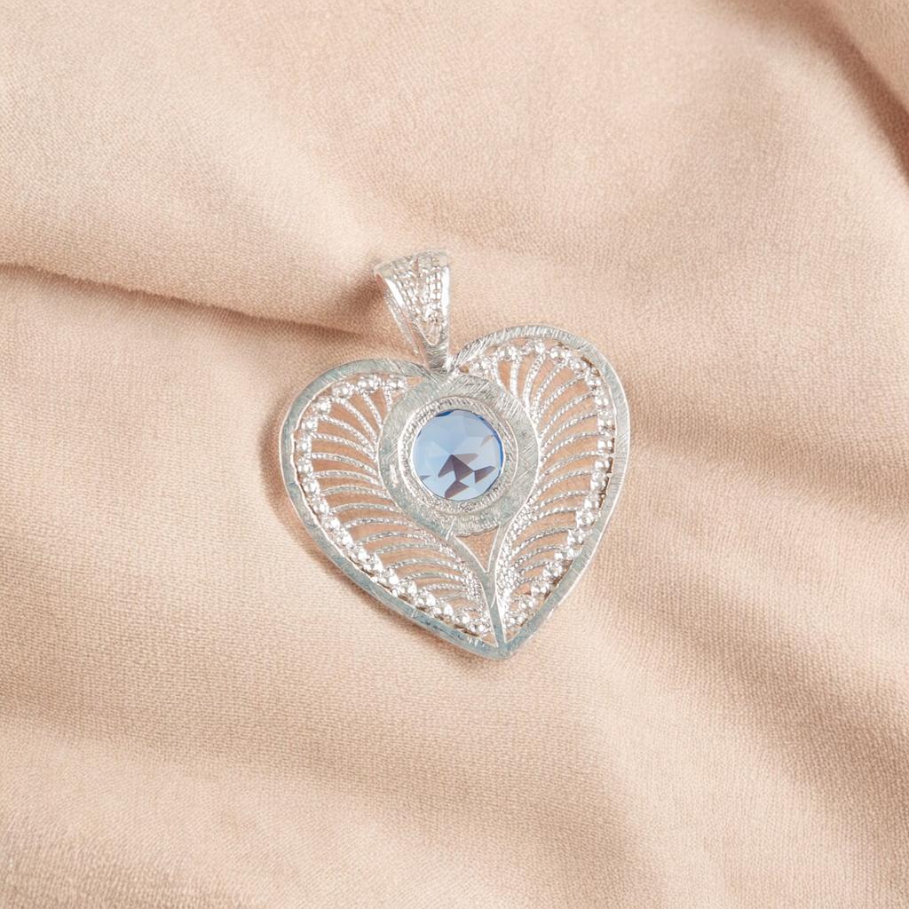 Tanzanite Gemstone Handmade 925 Sterling Silver Jewelry Partywear Pendant 1.4" CP-15-11