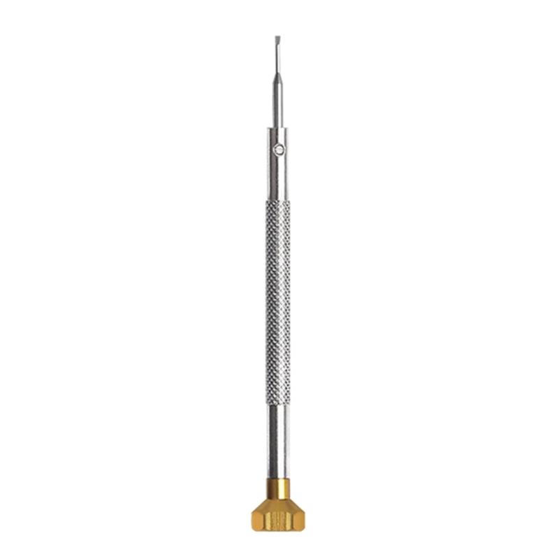 Nonslip Textured Screwdriver Sturdy Tool Steel Head Lightweight Aluminum Shaft Ideal For Clock Repair Projects