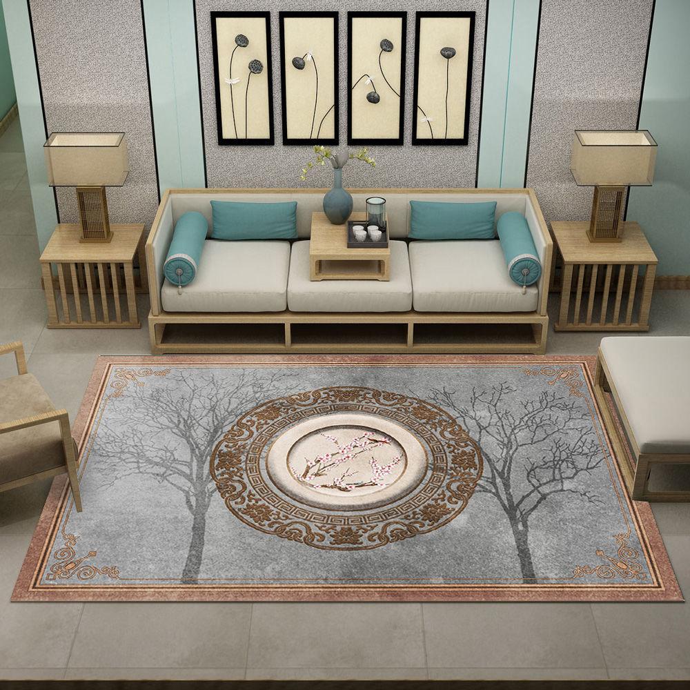 New Chinese Style Carpets for Living Room Lounge Rug Entrance Door Mat Bedroom Carpet Coffee Tables Mat Area Rug Large Washable