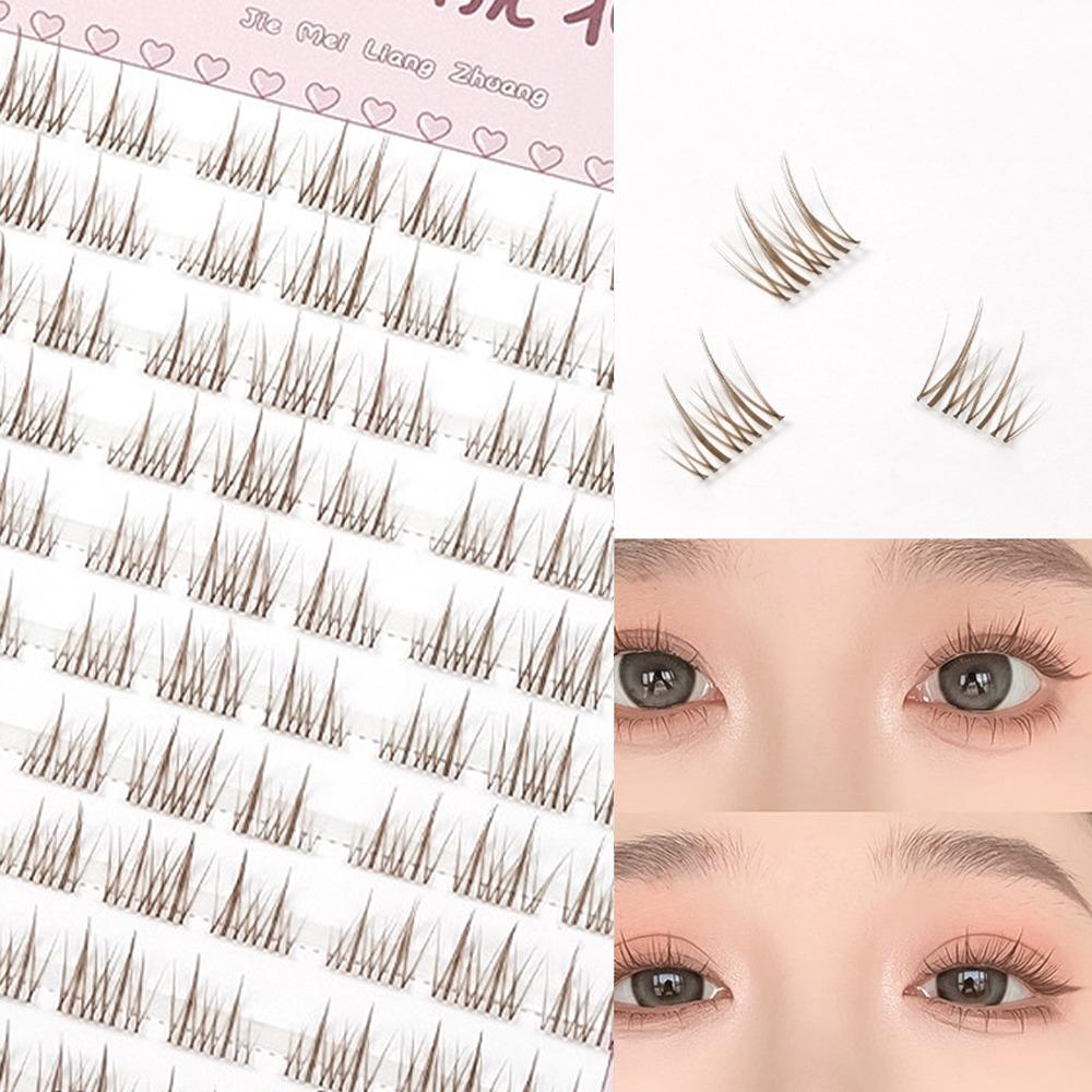 Natural Look Glue-free False Eyelashes Single Cluster Segmented Eyelashes  DIY Eyelash Extension