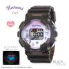 Sun Flame Sanrio Kuromi Digital Watch with Backlight and Alarm Black Co., Ltd. J-Axis Function, CR3C0003-KUB, Girls'