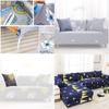 Floral And Geometric Printed Sofa Cover Elastic Slipcover For Living Room With Excellent Fit And Easy Cleaning
