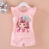 Summer Fashion Baby Girl Clothes Suit Children Cartoon Cotton Vest Shorts 2Pcs/Set Toddler Casual Costume Infant Kids Sportswear