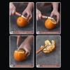 Double Head Orange-Peeler Portable Effortless Fruit Skin Remover For Grapefruit