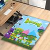 1pc Duck Cartoon Party Poster Rug, Comfortable Printed Home Area Carpet, Cozy Office Chair Rug