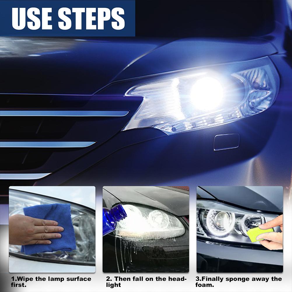 Motorcycle Headlight Repair Polishing Kit Car Light Protection Tools Headlight Repair Removes Yellow Oxide Paste Polymer