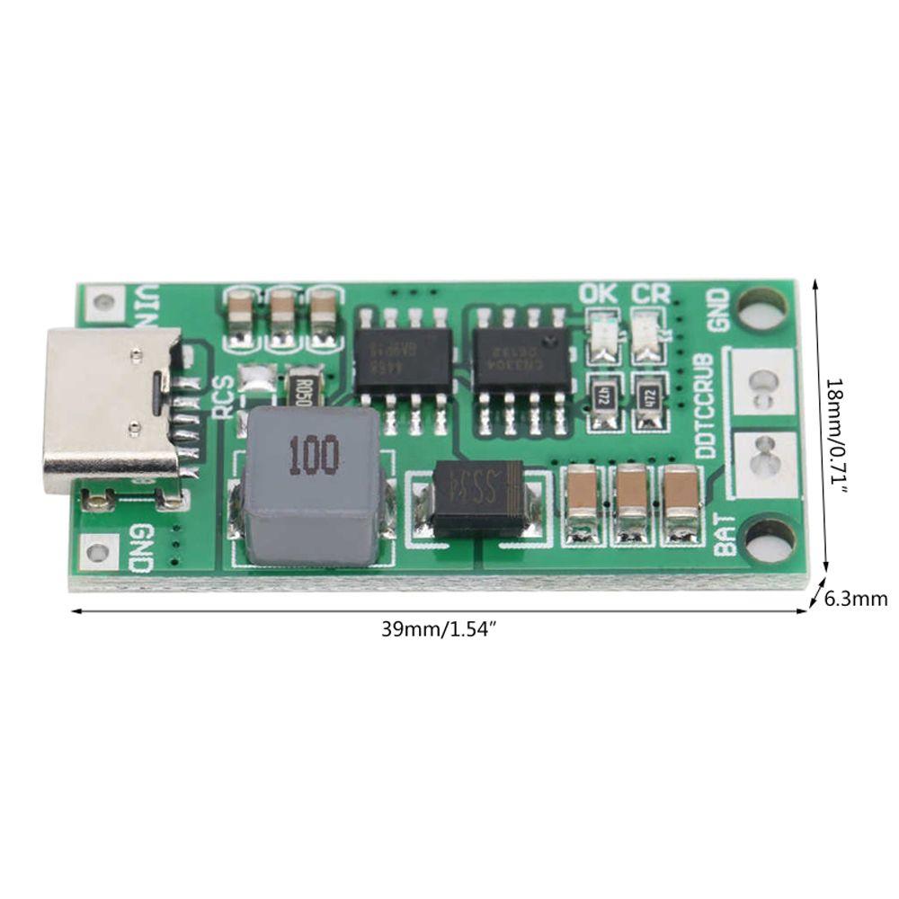 Polymer Type C Protection Board Li-Ion Charger Module Lithium Battery Step-Up Boost Boost Module