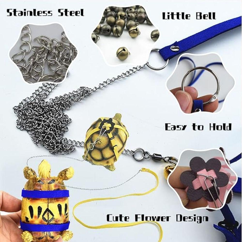 Soft Strap Lizard Traction Rope Creative Pet Turtle Harness Pet Tortoise Leash  Pet Supplies