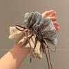 Attractive Large Intestine Hairband Woman High-end Fashionable Hair String End Flower Headpiece New Hair Tie