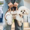 Atmungsaktiver Hunde-Geschirr-Rucksack Verstellbar Hohe Tragfähigkeit Haustierträger Tragbar Leicht zu Reinigen Zug-Rucksack Haustierbedarf