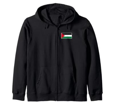 Palestinian Flag Palestinian Banner Zip Hoodie