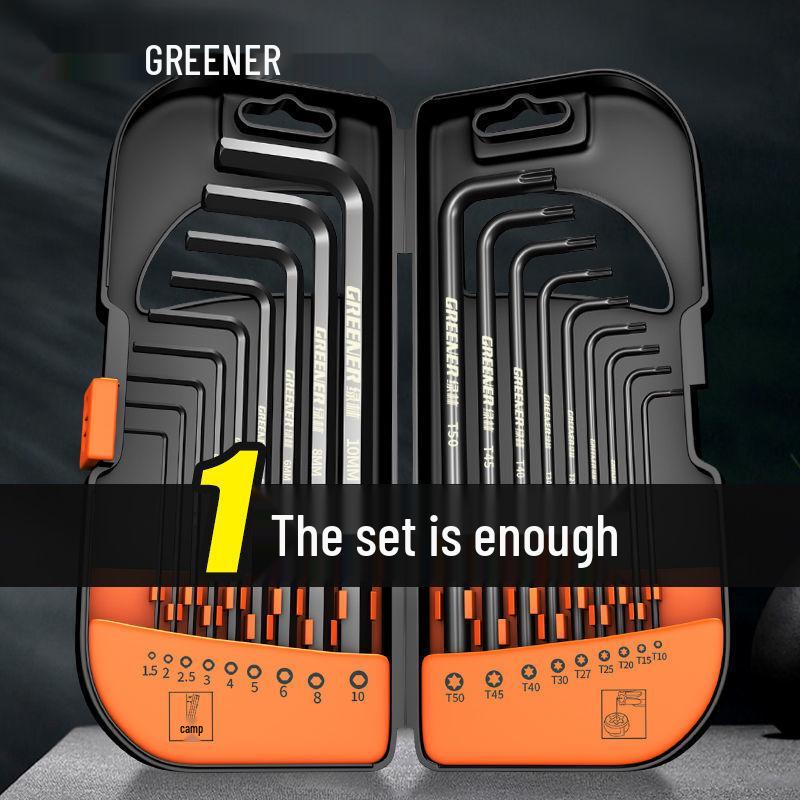 Universal Hex Wrench Set - 6-Point Screwdriver & Extendable Hex Tool