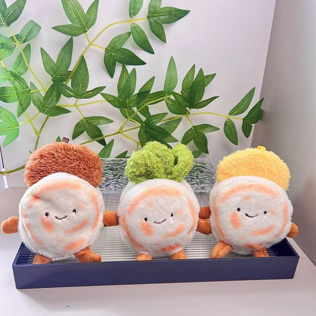 Chinese Burger Cute Meat Sandwich Bun Patty Doll Shaanxi Anwen Creative Bun Pendant Plush Doll Souvenir Couple Pendant Gift