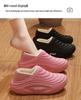 Men's Cartoon Cotton Slippers: Winter Indoor Non-Slip, Waterproof, Warm, Closed-Heel with Thick Sole for Couples