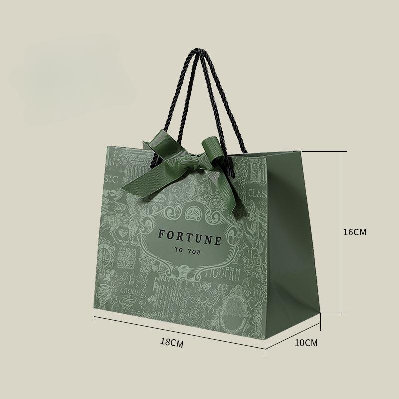 

10pcs/lot Portable Gift Bag for Christmas/wedding/Baby Shower/Birthday Party Favors Gift Packaging Box Party Decoration 10pcs&18x10x16cm зелёный