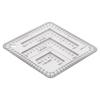 7cm Map Scale Protractor for Accurate For Construction Measurements Lightweight Acrylic Ruler for Geography Learning Tasks