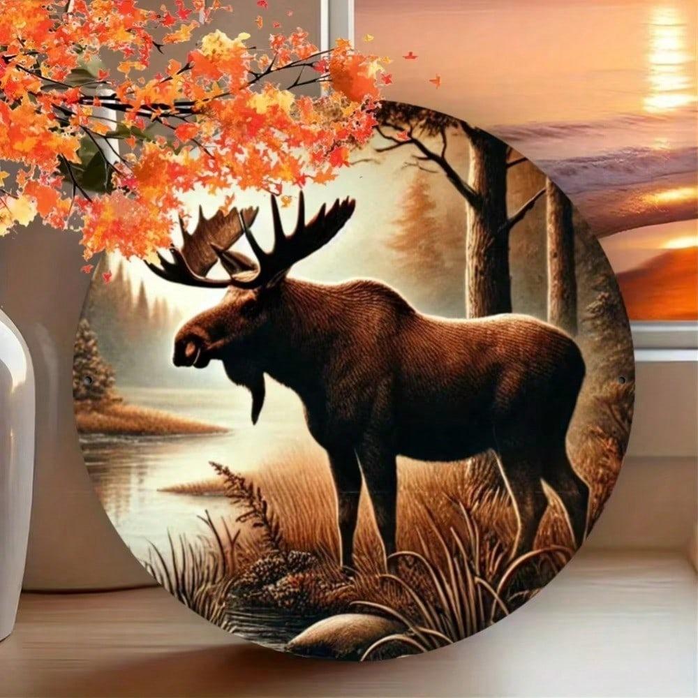 Fade Resistant Metal Art Signs Weatherproof Wall Decor for Indoor Outdoor Halloween Gift