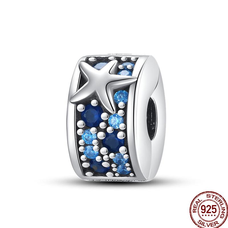 Copper Blue Zircon Beads Ocean Crab Starfish Ship Series Summer Suitable For 3Mm Original Bracelet Diy