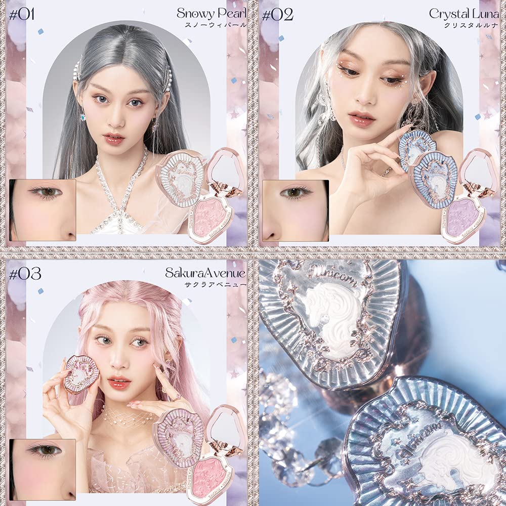 Flower knows Crystal Unicorn Series Cheek Blush (04-HoneyLemonade)