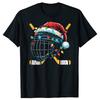 Funny Christmas Ice Hockey Xmas Graphic Tshirts Men Womens Fashion Casual Tshirt 100 Cotton Loose Oversized T Shirt