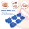 Portable 6pcs Dental Model Base Set Dental Former Base Mold Plaster Base