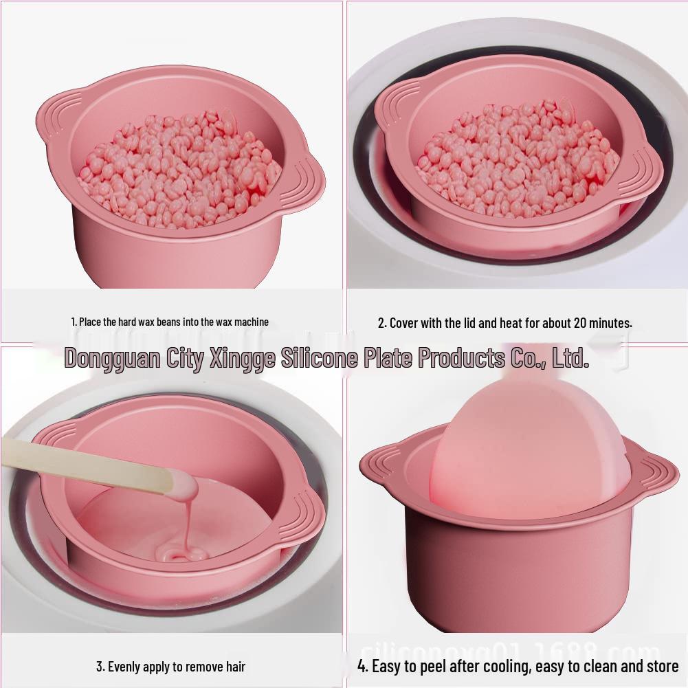 

High-Temperature Resistant Silicone Bowl for Wax Melting and Beauty Wax Therapy 14CM Stir Stick Silicone Wax Bowl
