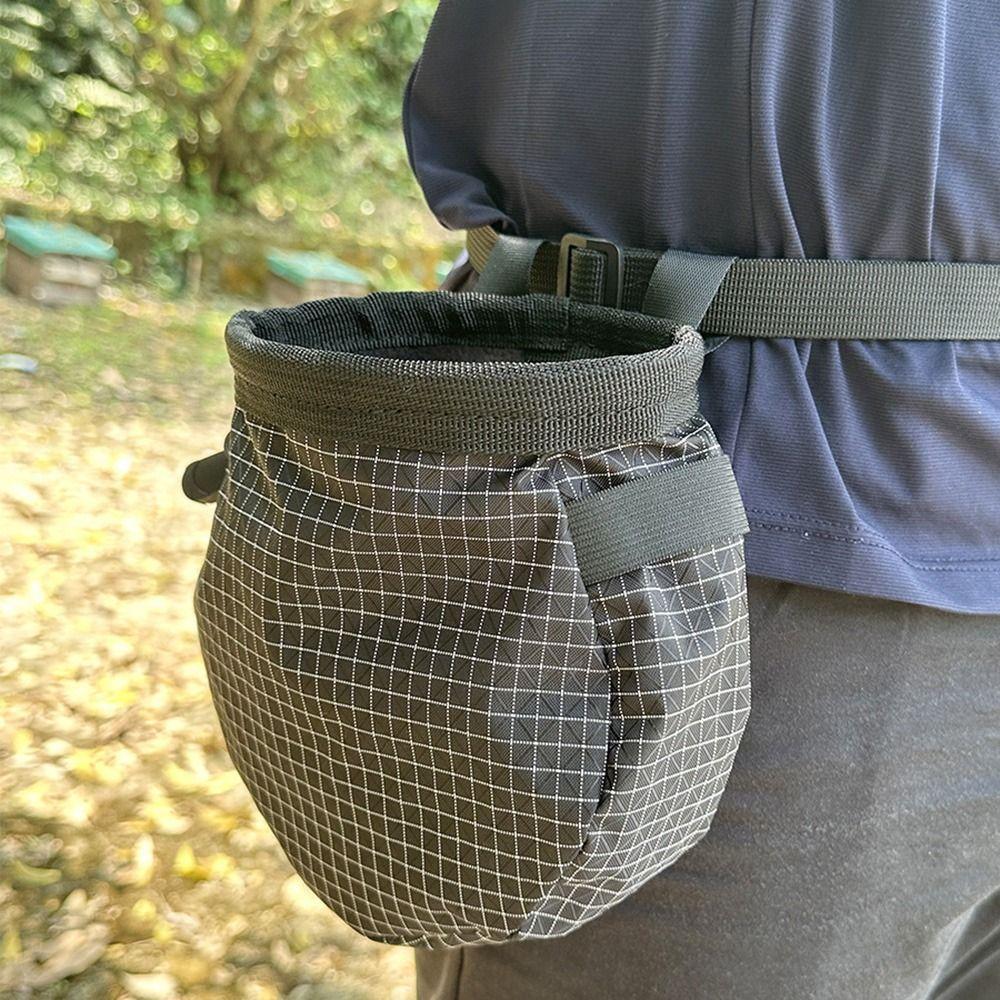 Portable Rock Climbing Chalk Bag Drawstring Dry Magnesium Powder Pocket  Running