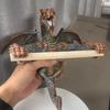 Dragon Tissue Roll Dispenser Decorative Toilet Roll Holder Wall Mounted Paper Holder for Bathroom And Kitchen Dragon Lovers Gift