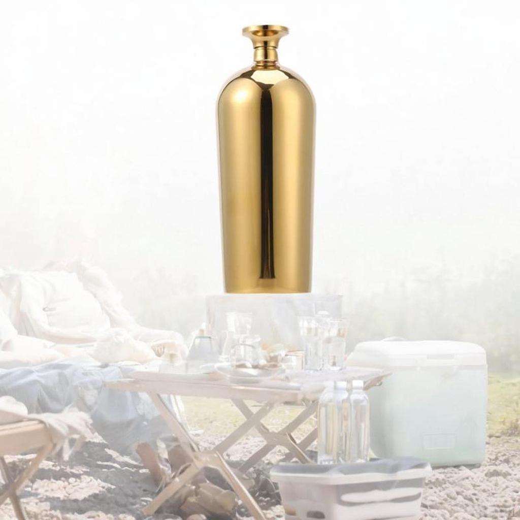 Edelstahl Flachmann Hüfttrinken für Frauen Männer Dekorative Taschenweinflasche