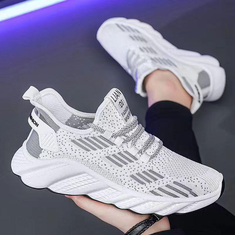 Spring and summer new mesh breathable men's shoes, thin, anti slip and wear-resistant running sports and leisure shoes