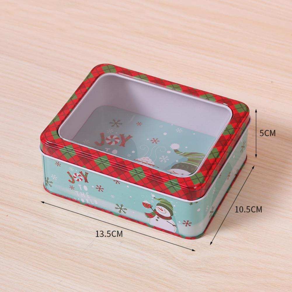 Trick or Treat Pattern Print Baking Cookies Box Christmas Tin Box Popular Packing Case