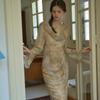 Simpeulleteulo Sr_Vintage Oil Painting Print Dress
