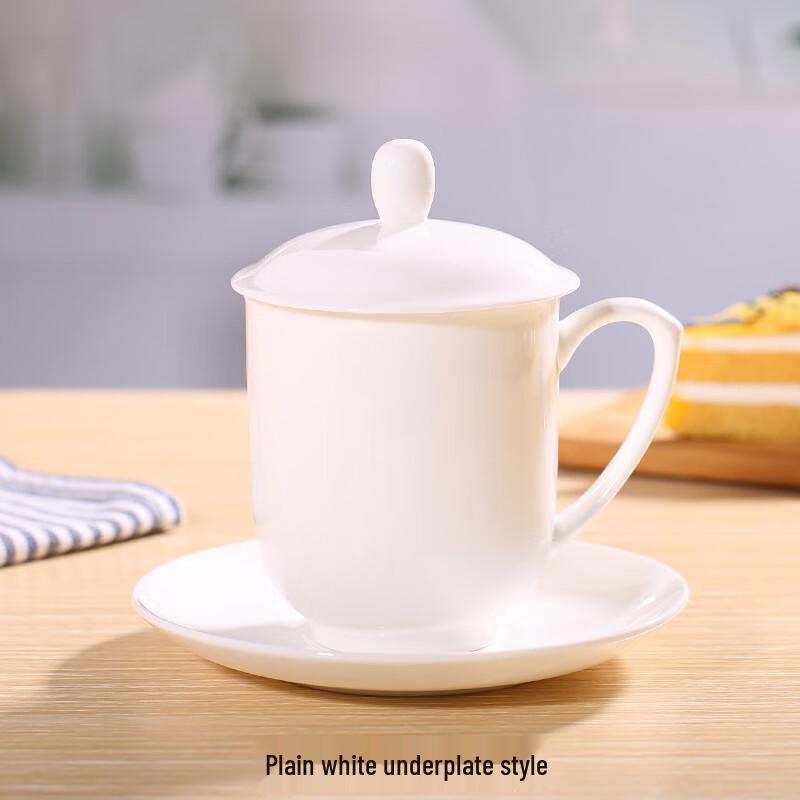 Ceramic Teacup with Lid and Saucer