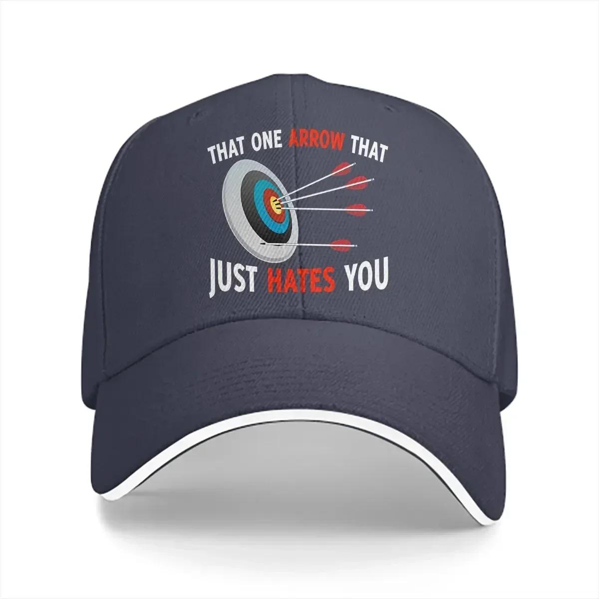 

The One Arrow That Just Hate You Baseball Cap Men Hats Women Visor Protection Snapback Archery Caps One Size