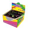 100-teiliges buntes DIY-Kratzkunst-Papierset mit Stift für kreativen Spaß, Kunst-Kratzpapier-Set in Regenbogenfarben