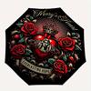 1pc Mary's Heart Automatic Opening and Closing Folding - A Good Choice for Gifts, Fashionable and Convenient Umbrella With Cute Cartoon Characters, Du