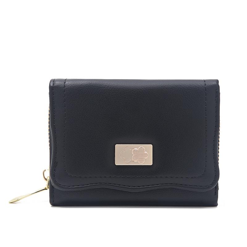 Geldbörse Damen Kurz PU Klein Frisch Faltbar Damen Handtasche
