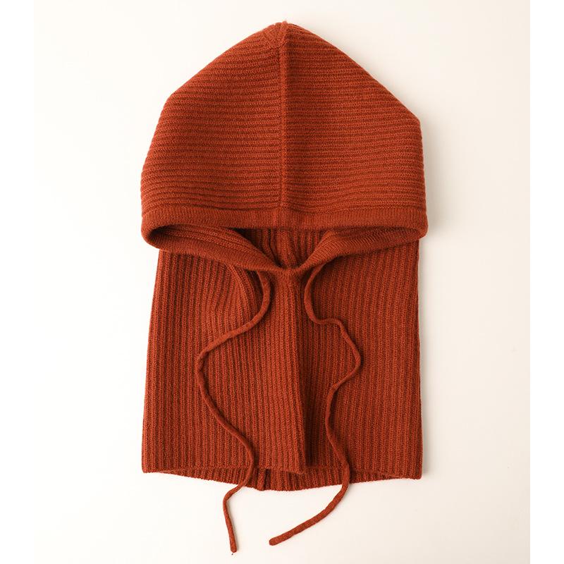 Custom 100% Cashmere Balaclava Winter Hoodie