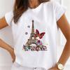 Explosive Sunflower Flower Base Casual White Shortsleeved Womens Tshirt Oversized T Shirt Harajuku Tops