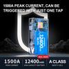 1500A 12V Car Jump Starter Air Pump 4 In 1 Air Compressor Portable Outdoor Power Bank LED Lamp Battery Starter Tyre Inflator
