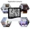 Digital Thermometer Large Screen Easy to Use Plastic Temperature Humidity Monitor Home Decor