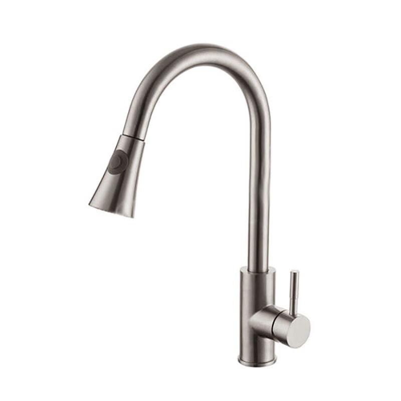 Longdai Stainless Steel Pull-Out Kitchen Faucet