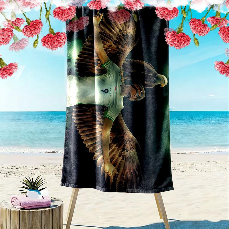 Victor Osimhen Print Beach Towel, Large Soft Quick Dry Towel for Beach Camping Swimming